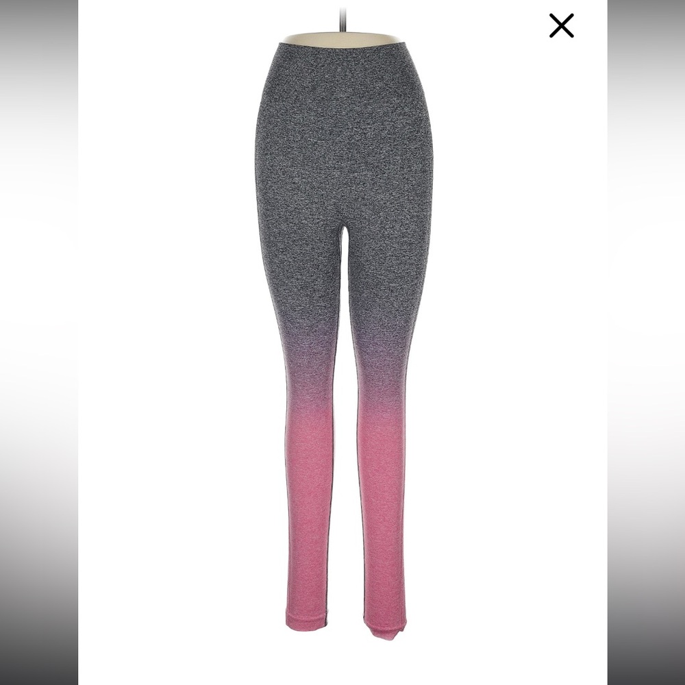 Gymshark Pink and Gray Gradient Leggings